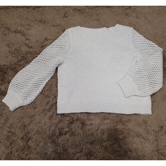 TOMMY BAHAMA Women's Wool Blend Metallic Sweater Size XL Balloon Sleeve Shimmer - Picture 5 of 5